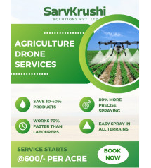 SarvKrushi Drone Spraying Service on Rent